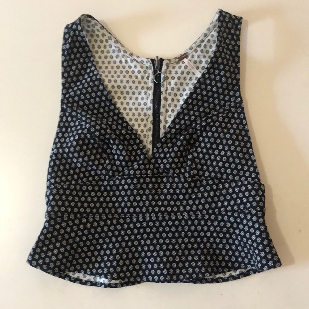 Free People back zip tank